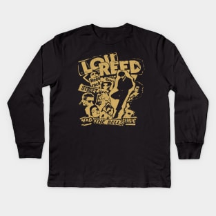Lou Reed Vintage Punksthetic Design Kids Long Sleeve T-Shirt